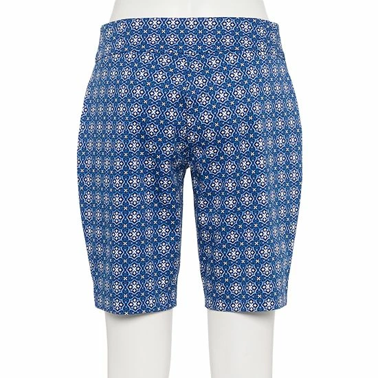 Petite Croft & Barrow® Effortless Stretch Bermuda Shorts Genuine Navy - Image 2