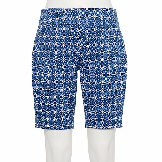 Petite Croft & Barrow® Effortless Stretch Bermuda Shorts Genuine Navy - Image 7