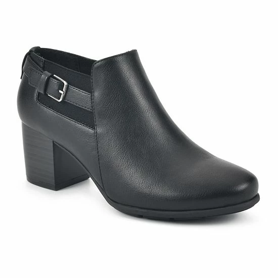 Croft & Barrow® Grapesoda Women's Block Heel Ankle Boots Black
