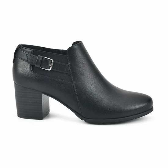 Croft & Barrow® Grapesoda Women's Block Heel Ankle Boots Black - Image 2