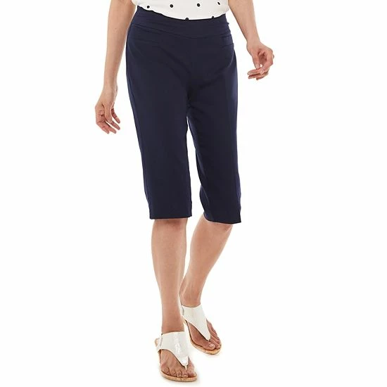 Women's Croft & Barrow® Effortless Stretch Skimmer Pants Navy - Image 8