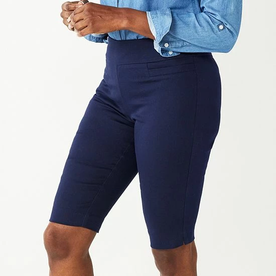 Women's Croft & Barrow® Effortless Stretch Skimmer Pants Navy - Image 16