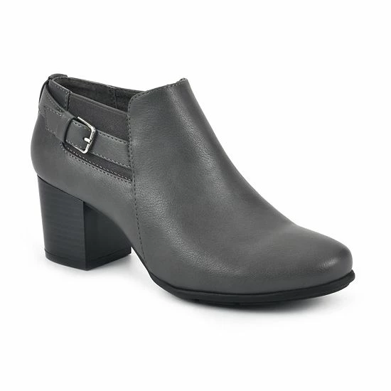 Croft & Barrow® Grapesoda Women's Block Heel Ankle Boots Black - Image 8