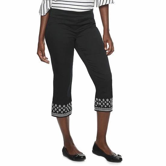 Women's Croft & Barrow® Effortless Stretch Capri Pants Genuine Navy - Image 9