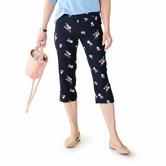 Women's Croft & Barrow® Effortless Stretch Capri Pants Genuine Navy - Image 16
