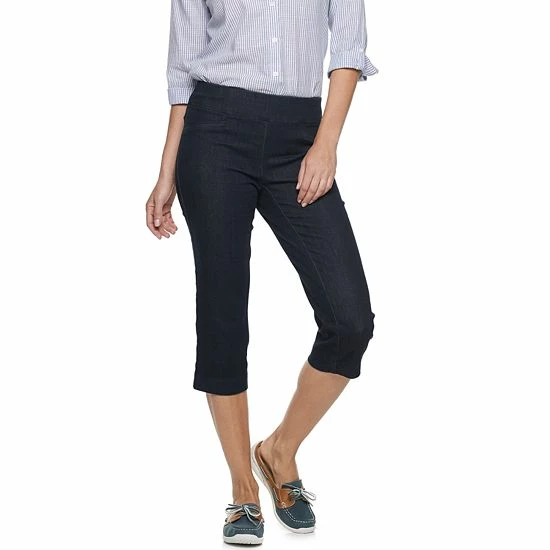 Women's Croft & Barrow® Effortless Stretch Capri Pants Genuine Navy - Image 17