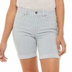 Women's Croft & Barrow® Cuffed Jean Shorts Dark Wash -Croft & BarrowSales unnamed file 3638