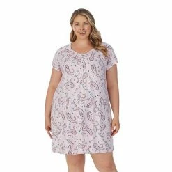 Plus Size Croft & Barrow® Cozy Short Sleeve Smocked Nightgown Black Dotted Ditsy Flo 12 Plus Size Croft & Barrow® Cozy Short Sleeve Smocked Nightgown Black Dotted Ditsy Flo -Croft & BarrowSales unnamed file 3731
