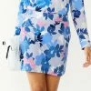 Petite Croft & Barrow® Easy Pull On Skort Blue Floral