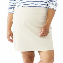 Plus Size Croft & Barrow® Effortless Stretch Skort Chambray Blue