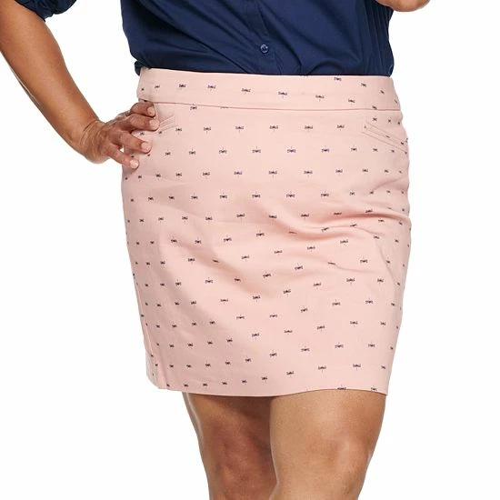 Plus Size Croft & Barrow® Effortless Stretch Skort Chambray Blue - Image 7