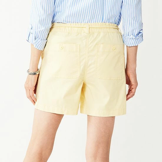 Women's Croft & Barrow® Pull-On Utility Shorts White - Image 2