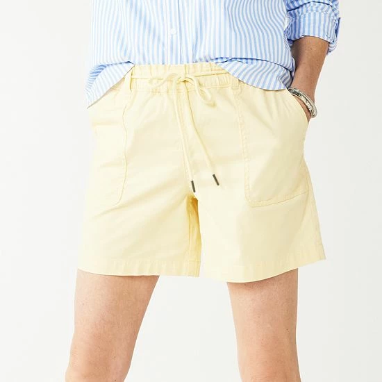 Women's Croft & Barrow® Pull-On Utility Shorts White - Image 6