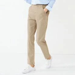 Petite Croft & Barrow® Classic Pull-On Jeans Black Twill