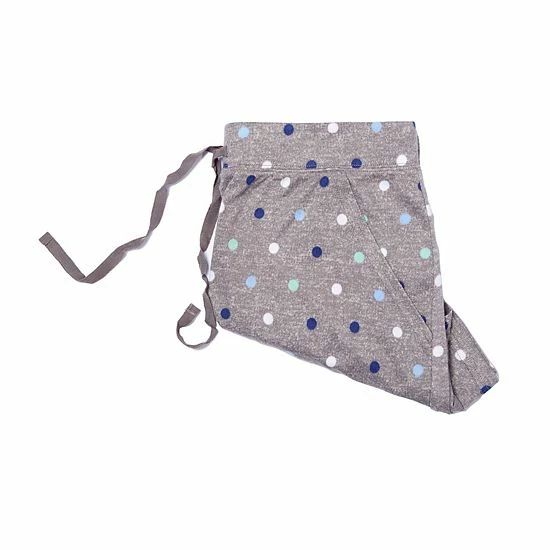 Plus Size Croft & Barrow® Whisperluxe Pajama Shorts Gray Dot - Image 4