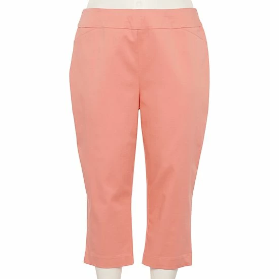 Plus Size Croft & Barrow® Effortless Stretch Capri Pants Lilac - Image 11