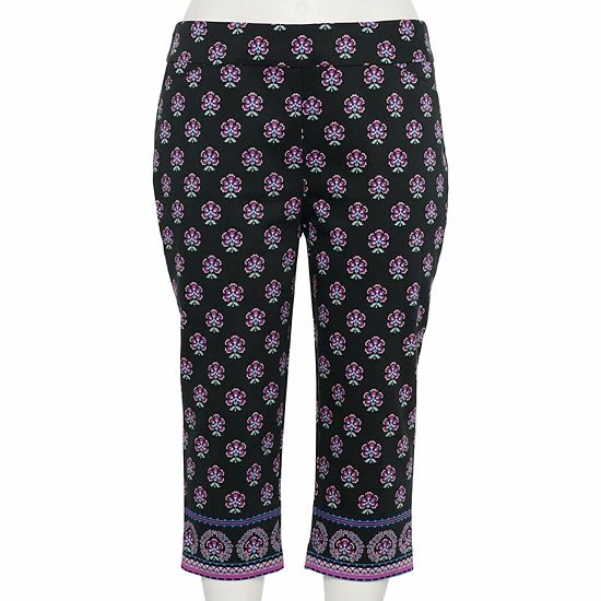 Plus Size Croft & Barrow® Effortless Stretch Capri Pants Lilac - Image 12