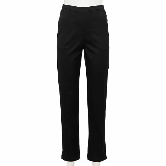 Petite Croft & Barrow® Classic Pull-On Jeans Black Twill - Image 6