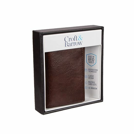 Men's Croft & Barrow® RFID-Blocking Trifold Wallet