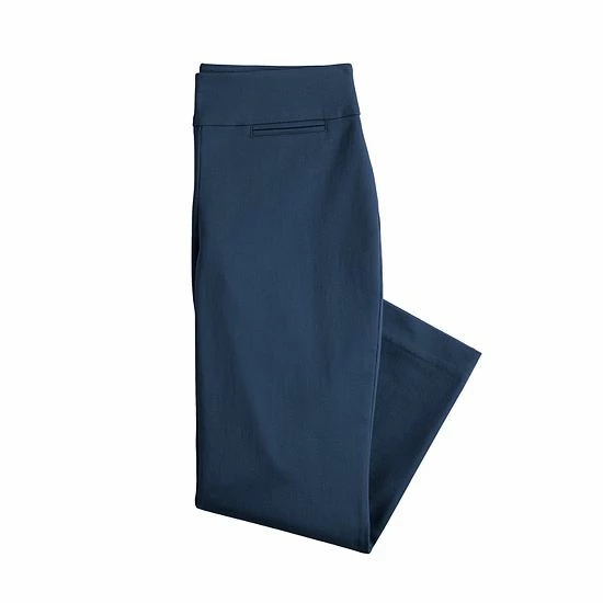 Women's Croft & Barrow® Effortless Stretch Crop Wide-Leg Pants Cinnamon Chili - Image 3