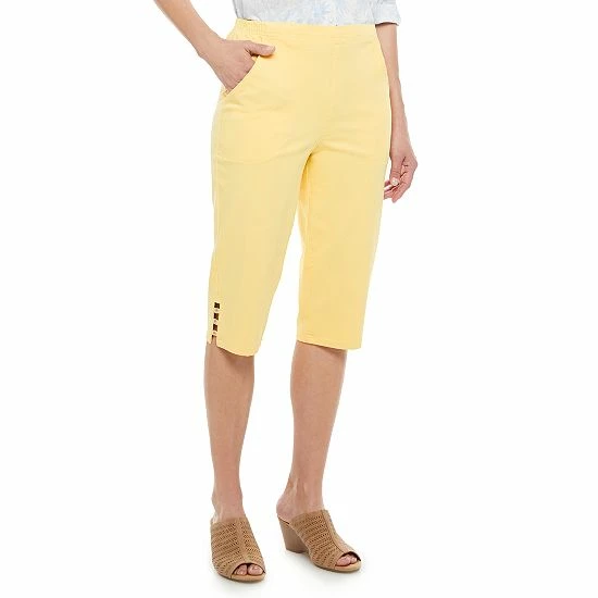 Women's Croft & Barrow® Embellished Hem Skimmer Jeans Rinse Wash - Image 4