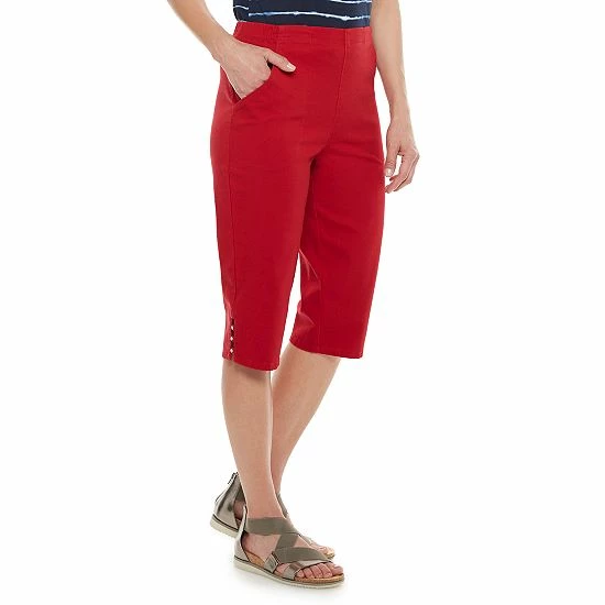 Women's Croft & Barrow® Embellished Hem Skimmer Jeans Rinse Wash - Image 6