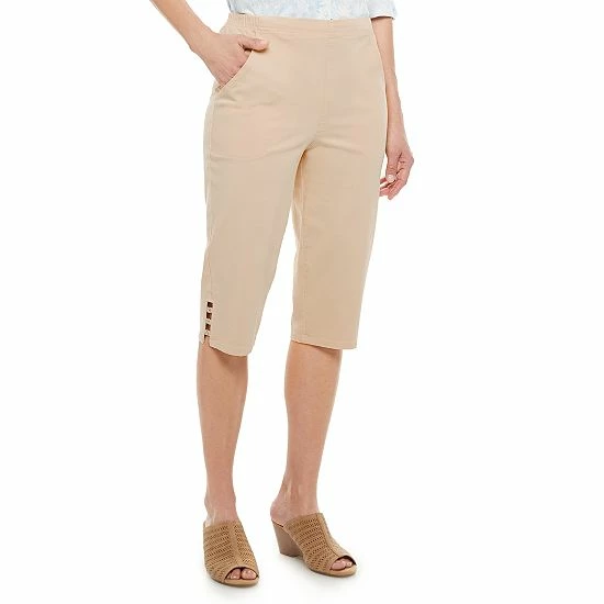 Women's Croft & Barrow® Embellished Hem Skimmer Jeans Rinse Wash - Image 9