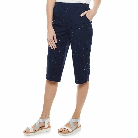 Women's Croft & Barrow® Embellished Hem Skimmer Jeans Rinse Wash - Image 12