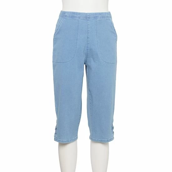 Women's Croft & Barrow® Embellished Hem Skimmer Jeans Rinse Wash - Image 20