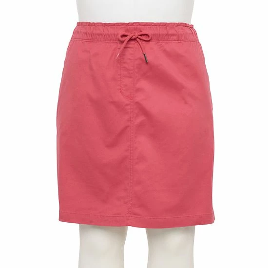 Plus Size Croft & Barrow® Utility Skirt Watermelon - Image 3