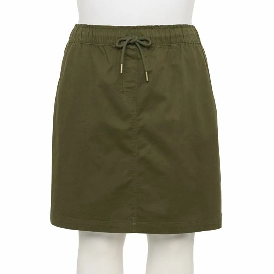 Plus Size Croft & Barrow® Utility Skirt Watermelon - Image 4