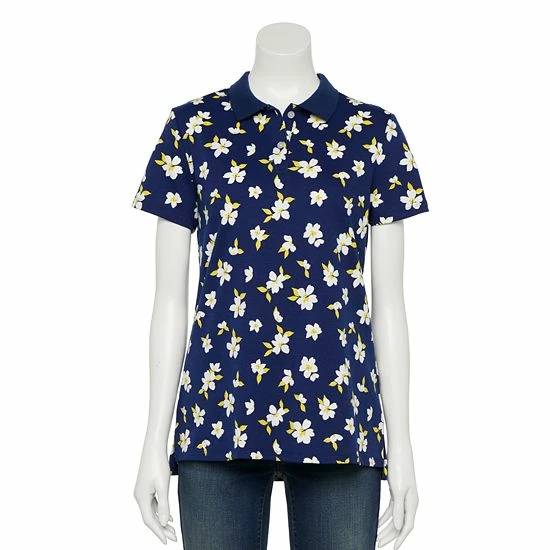 Petite Croft & Barrow® Essential Polo Shirt Blush - Image 4