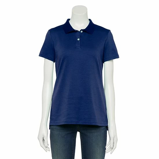 Petite Croft & Barrow® Essential Polo Shirt Blush - Image 6
