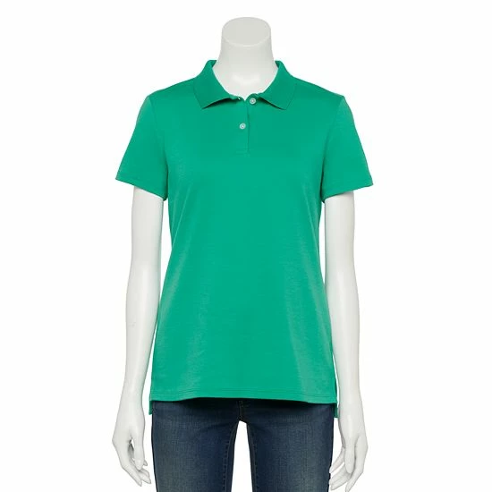Petite Croft & Barrow® Essential Polo Shirt Blush - Image 7