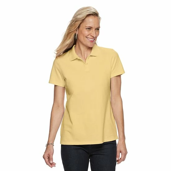 Petite Croft & Barrow® Essential Polo Shirt Blush - Image 8