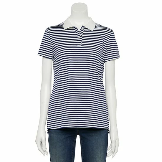 Petite Croft & Barrow® Essential Polo Shirt Blush - Image 9