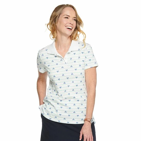 Petite Croft & Barrow® Essential Polo Shirt Blush - Image 12