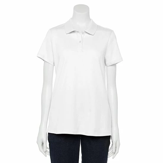 Petite Croft & Barrow® Essential Polo Shirt Blush - Image 14