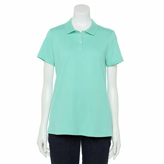 Petite Croft & Barrow® Essential Polo Shirt Blush - Image 15