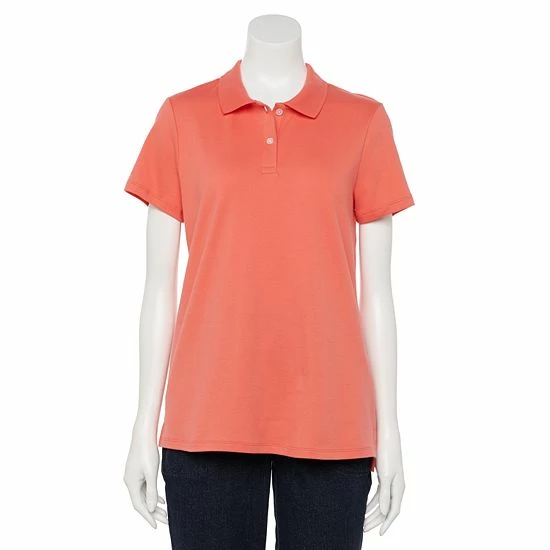 Petite Croft & Barrow® Essential Polo Shirt Blush - Image 16