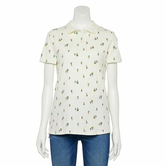 Petite Croft & Barrow® Essential Polo Shirt Blush - Image 18