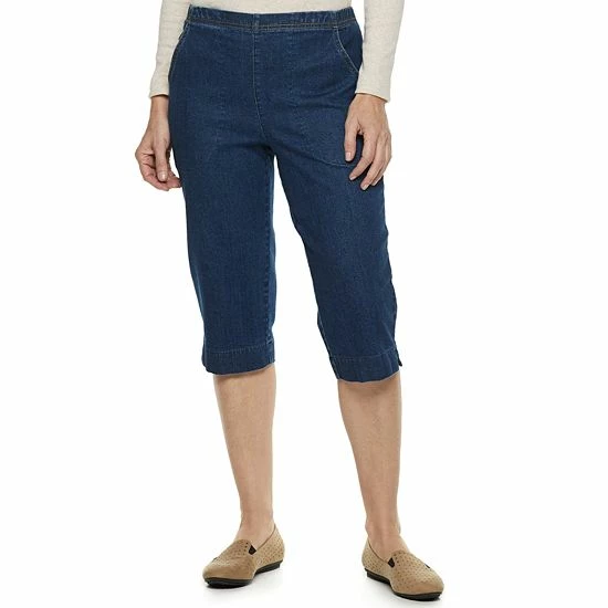 Petite Croft & Barrow® Classic Pull-On Capris Black - Image 4
