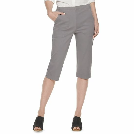 Petite Croft & Barrow® Classic Pull-On Capris Black - Image 6
