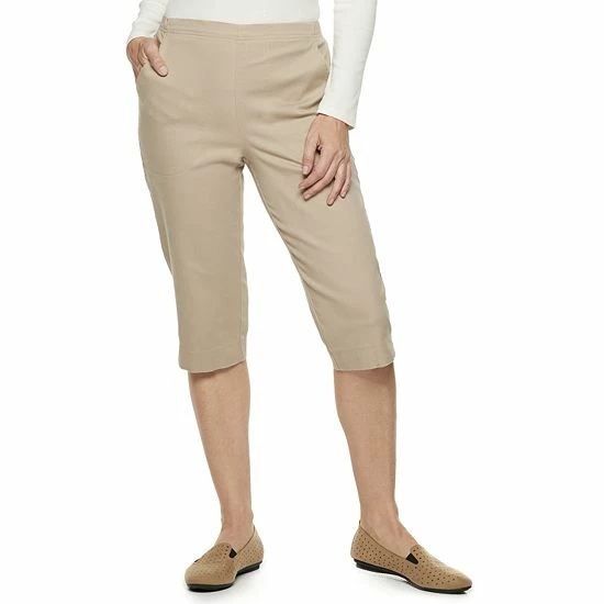 Petite Croft & Barrow® Classic Pull-On Capris Black - Image 7