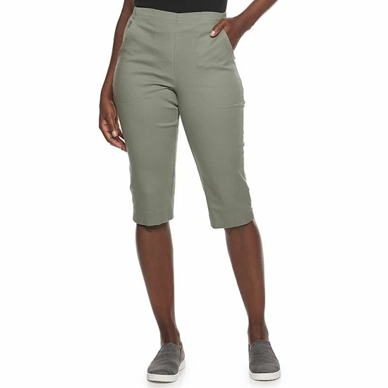 Petite Croft & Barrow® Classic Pull-On Capris Black - Image 8