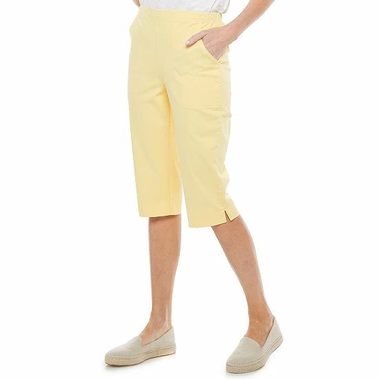 Petite Croft & Barrow® Classic Pull-On Capris Black - Image 9