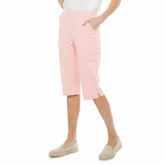 Petite Croft & Barrow® Classic Pull-On Capris Black - Image 11