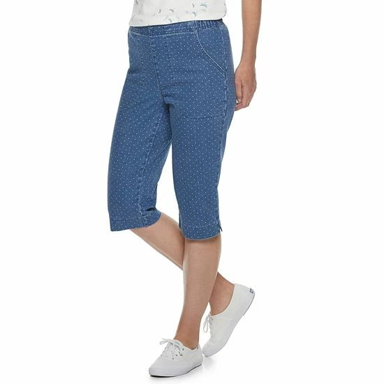 Petite Croft & Barrow® Classic Pull-On Capris Black - Image 12