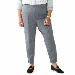 Plus Size Croft & Barrow® Favorite Tapered Fit Ankle Pants Black