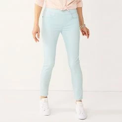 Women's Croft & Barrow® Pull-On Skinny Jeans Rinse Wash